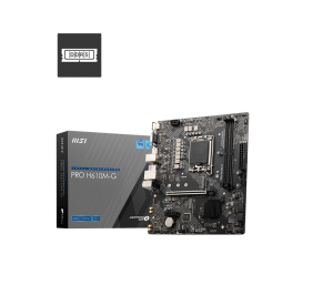 MSI | PRO H610M-G | Processor family Intel | Processor socket LGA1700 | DDR5 | Supported hard disk drive interfaces SATA, M.2 | Number of SATA connectors 4