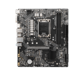 MSI | PRO H610M-G | Processor family Intel | Processor socket LGA1700 | DDR5 | Supported hard disk drive interfaces SATA, M.2 | Number of SATA connectors 4