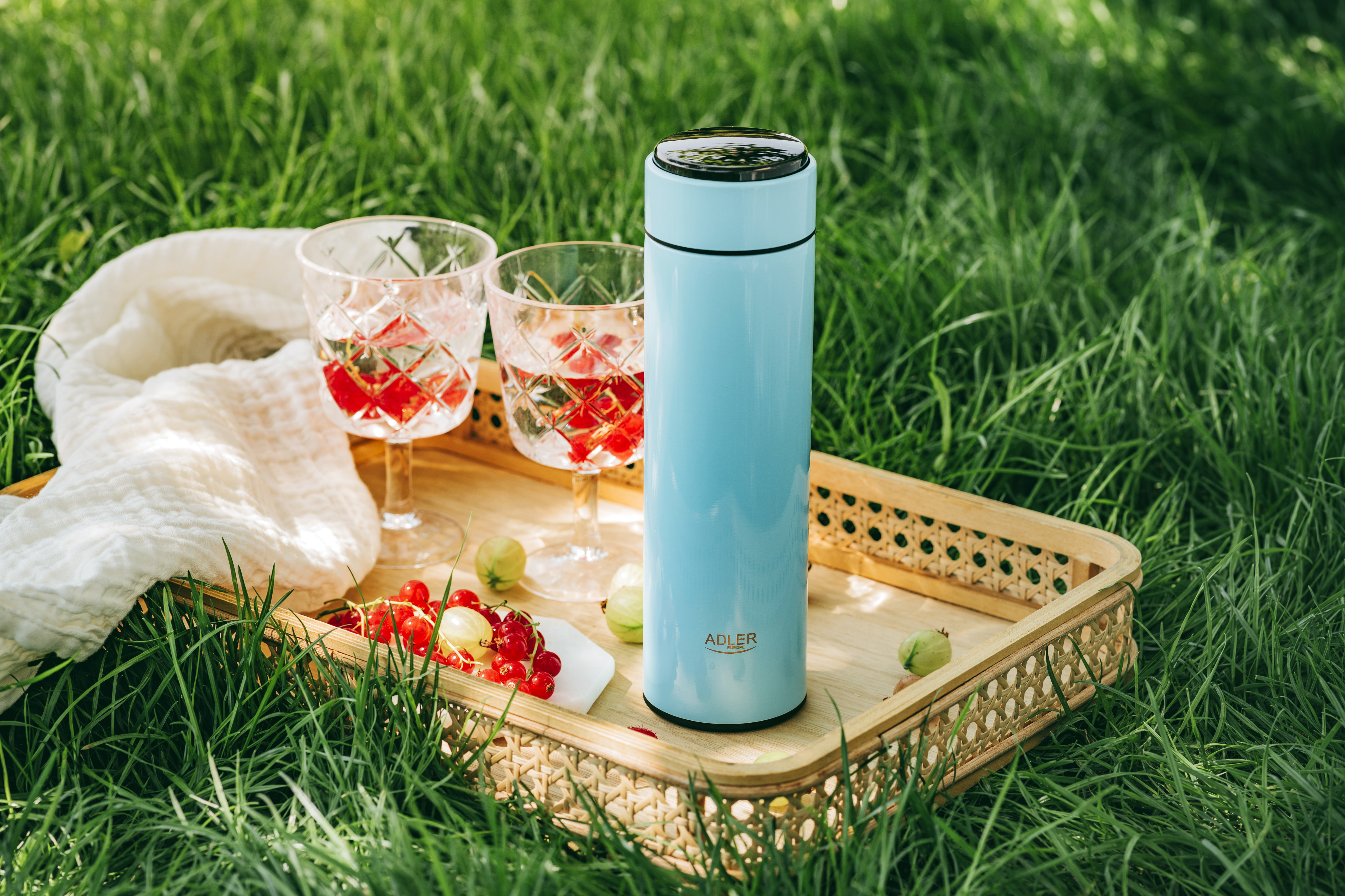 Adler | Thermal Flask | AD 4506bl | Material Stainless steel/Silicone | Blue