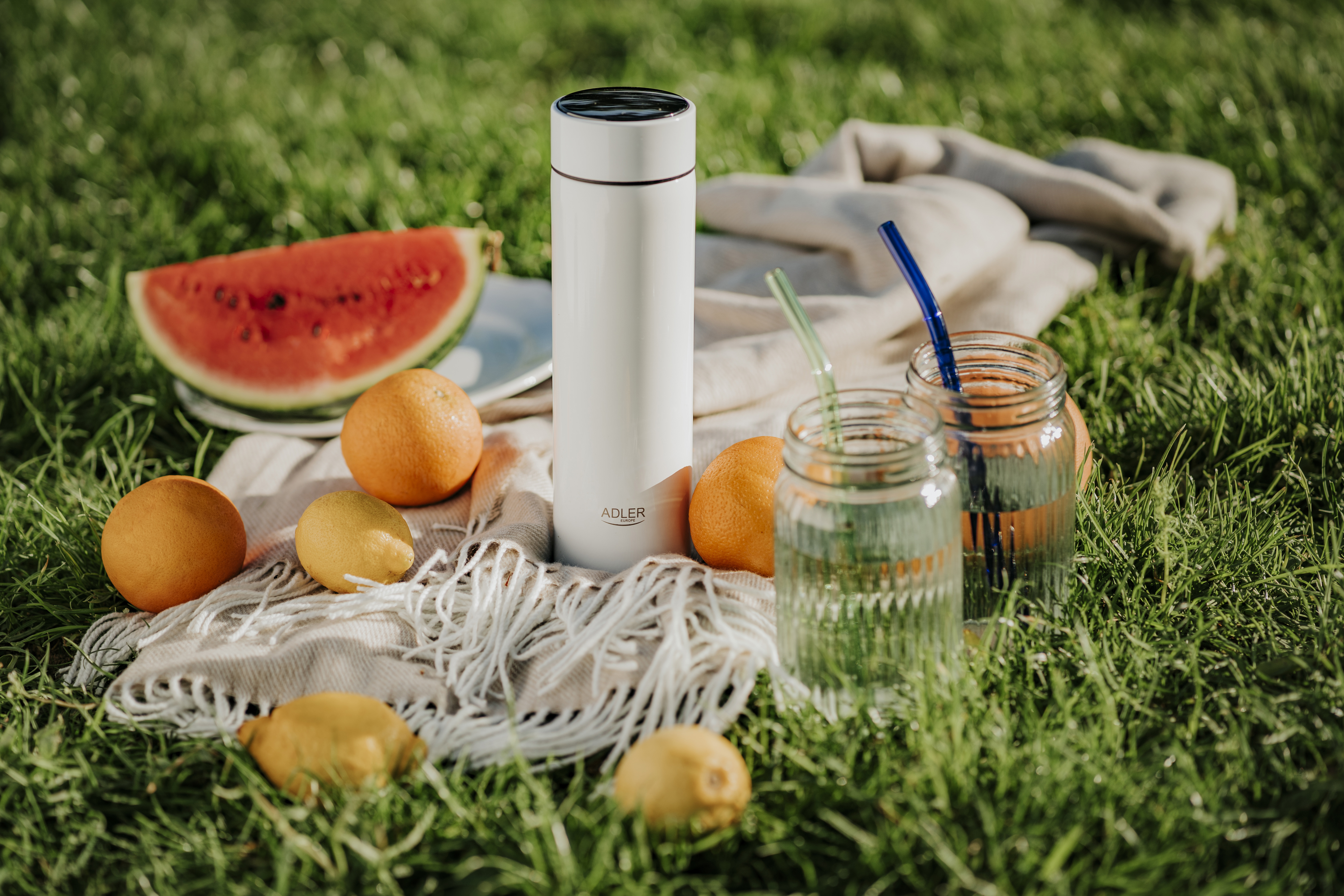 Adler | Thermal Flask | AD 4506w | Material Stainless steel/Silicone | White