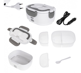 Camry | Electric Lunchbox DC12V and AC230V | CR 4483 | Capacity 1.1 L | Material Plastic | White/Grey