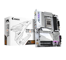 Gigabyte B650E A ELITE X ICE | Processor family AMD | Processor socket AM5 | DDR5 | Supported hard disk drive interfaces SATA, M.2 | Number of SATA connectors 4
