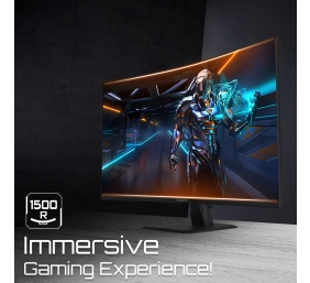 Gigabyte | Gaming Monitor | GS32QC EU | 31.5 " | VA | 170 Hz | 1 ms | 2560 x 1400 pixels | 300 cd/m² | HDMI ports quantity 2