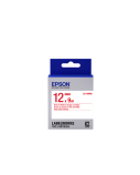 Epson LK-4WRN (C53S654011) Label Cartridge Standard, Red on White 12mm (9m)