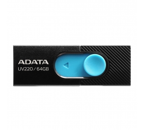 ADATA | USB Flash Drive | UV220 | 64 GB | USB 2.0 | Black/Blue