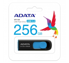 ADATA | USB Flash Drive | UV128 | 256 GB | USB 3.2 Gen1 | Black/Blue