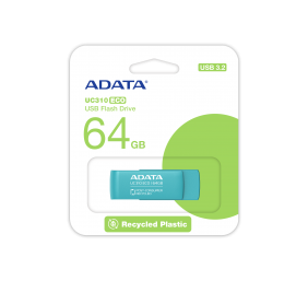 ADATA | USB Flash Drive | UC310 ECO | 64 GB | USB 3.2 Gen1 | Green