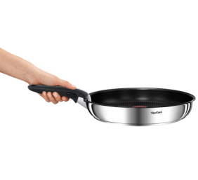 TEFAL | Ingenio Emotion 5-piece Set | L897S574 | Frying | Diameter 16/20/22/28 cm | Suitable for induction hob | Removable handle | Stainless steel