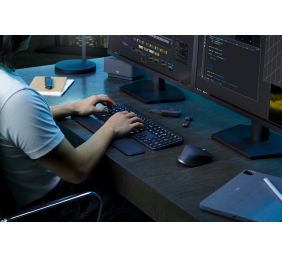 Logitech MX Keys S Combo Belaidė klaviatūra ir pelė + Atrama riešui, Graphite