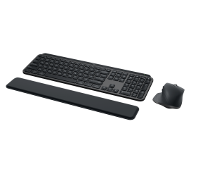 Logitech MX Keys S Combo Belaidė klaviatūra ir pelė + Atrama riešui, Graphite