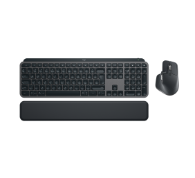 Logitech MX Keys S Combo Belaidė klaviatūra ir pelė + Atrama riešui, Graphite