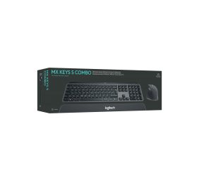 Logitech MX Keys S Combo Belaidė klaviatūra ir pelė + Atrama riešui, Graphite