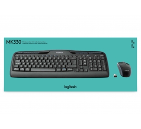 Logitech MK330 Combo Belaidė klaviatūra + pelė, US INT, Juoda