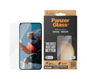 PanzerGlass | Screen protector | Samsung | Galaxy S24 | Polyethylene terephthalate (PET) | Transparent | Ultra-Wide Fit wA