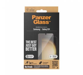 PanzerGlass | Screen protector | Samsung | Galaxy S24 | Polyethylene terephthalate (PET) | Transparent | Ultra-Wide Fit wA