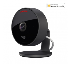 Logitech Circle View Camera Laidinė vaizdo stebėjimo kamera, FHD 1080p, 180°, Wi-Fi, Juoda