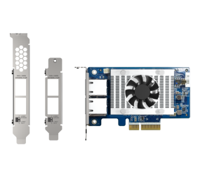 QNAP | Two 10GbE Ports with SR-IOV and iSCSI, Block-based, Supports Multiple Virtual Disk Modes | QXG-10G2T-X710 | PCIe 3.0 x4