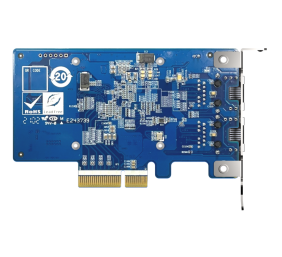QNAP | Two 10GbE Ports with SR-IOV and iSCSI, Block-based, Supports Multiple Virtual Disk Modes | QXG-10G2T-X710 | PCIe 3.0 x4
