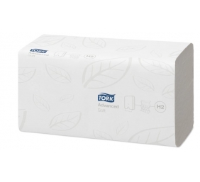 Lapelinis rankšluostinis popierius Tork Xpress Multifold Soft H2, 2sl., 180lap., 25,5x21,2cm, 21 vnt