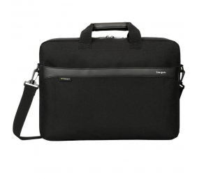 Targus | TBS576GL | GeoLite EcoSmart Essential Laptop Case | Fits up to size 13-14 " | Slipcase | Black | Shoulder strap