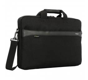 Targus | TBS576GL | GeoLite EcoSmart Essential Laptop Case | Fits up to size 13-14 " | Slipcase | Black | Shoulder strap
