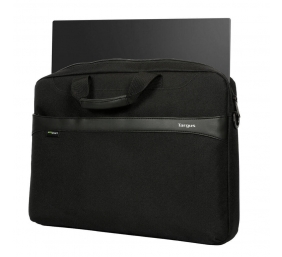 Targus | TBS576GL | GeoLite EcoSmart Essential Laptop Case | Fits up to size 13-14 " | Slipcase | Black | Shoulder strap