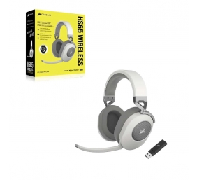 Corsair | Gaming Headset | HS65 | Wireless | Over-Ear | Microphone | Wireless | White