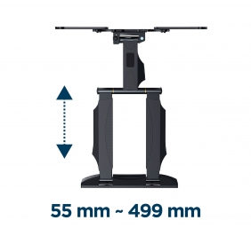 Gembird | Wall mount | WM-55ST-01 | Tilt, swivel, rotate | 32-55 " | Maximum weight (capacity) 32 kg | Black