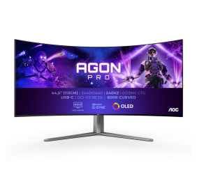 AOC AG456UCZD AGON PRO | 45 " | OLED | QHD | 21:9 | 240 Hz | 0.03 ms | 3440 x 1440 pixels | HDMI ports quantity 2 | Black | Warranty 36 month(s)