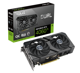Asus Dual GeForce RTX 4060 Ti EVO OC Edition 8GB GDDR6 | NVIDIA | 8 GB | GeForce RTX 4060 Ti | GDDR6 | HDMI ports quantity 1 | PCI Express 4.0