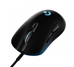 Logitech G403 HERO Laidinė žaidimų pelė, USB Type-A, 25600 DPI, Juoda