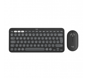 Logitech Pebble 2 Combo Belaidė klaviatūra + pelė, US INT, Tonal Graphite