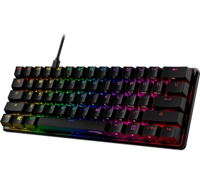 HyperX Alloy Origins 60 Laidinė mechaninė žaidimų klaviatūra, 60%, Red Linear Switches, US, Juoda