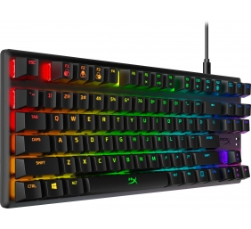 HyperX Alloy Origins Core TKL Tenkeyless Laidinė mechaninė žaidimų klaviatūra Aqua Switches US Juoda
