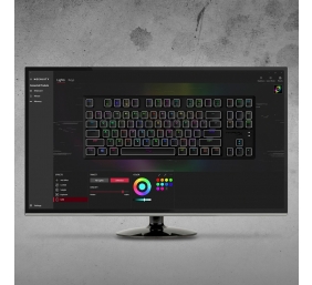 HyperX Alloy Origins Core TKL Tenkeyless Laidinė mechaninė žaidimų klaviatūra Aqua Switches US Juoda