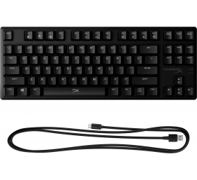 HyperX Alloy Origins Core TKL Tenkeyless Laidinė mechaninė žaidimų klaviatūra Aqua Switches US Juoda