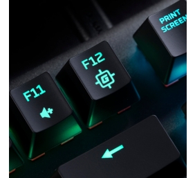HyperX Alloy Origins Core TKL Tenkeyless Laidinė mechaninė žaidimų klaviatūra Aqua Switches US Juoda