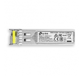 TP-LINK | 1000Base-BX WDM Bi-Directional SFP Module | TL-SM321A-2 | 9/125 μm SMF (Single-Mode Fiber) | 9/125 μm SMF (Single-Mode Fiber)