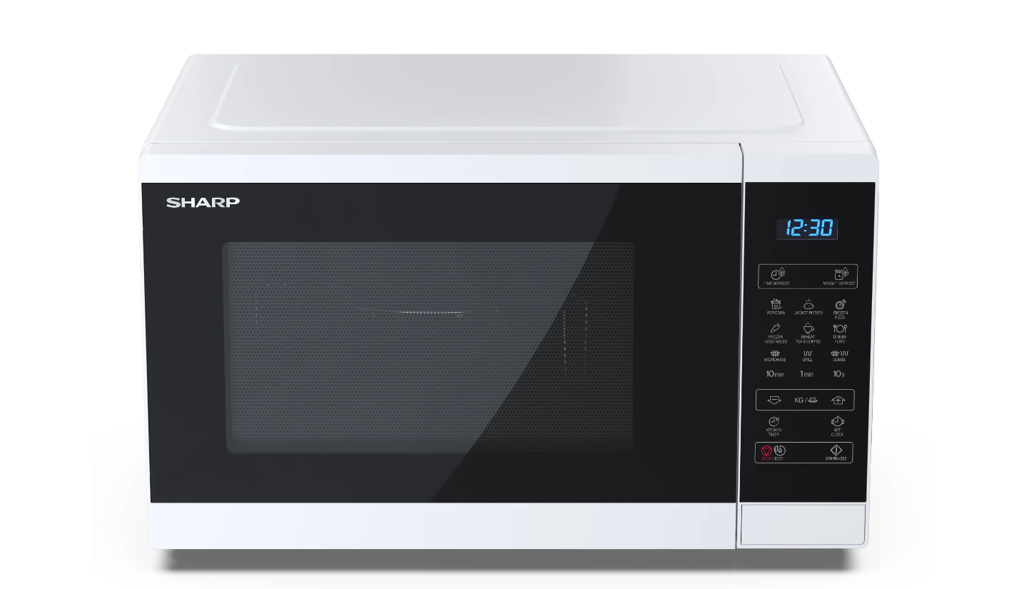 Sharp | Microwave Oven with Grill | YC-MG252AE-W | Free standing | 25 L | 900 W | Grill | White