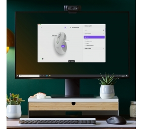 Logitech Signature M650 L LEFT Belaidė pelė, RF Wireless + Bluetooth, 4000 DPI, Off-White