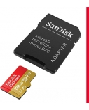 Ecost Prekė po grąžinimo SanDisk 128GB Extreme microSDXC UHS-I atminties kortelė su adapteriu – iki