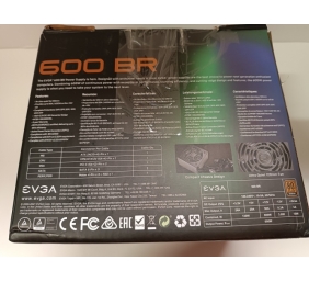 Ecost prekė po grąžinimo, EVGA 600 BR maitinimo blokas 600 W 24-pin ATX ATX Juoda