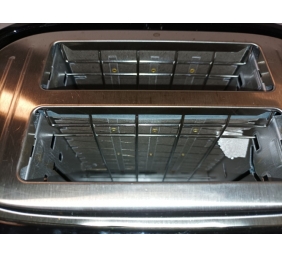 Ecost prekė po grąžinimo, De Longhi Ctlap2203Bk skrudintuvas su 2 lėkštėmis, 550 W, juodas