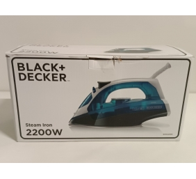 Ecost prekė po grąžinimo Black+Decker Blau BXIR2200E Garinis lygintuvas 2200 Plastic 370 ml