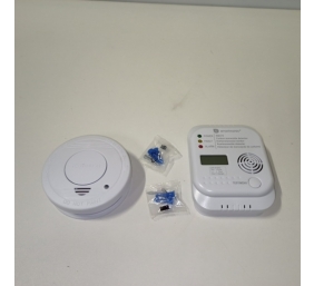 Ecost prekė po grąžinimo Smartwares FSE-19203 Smoke Co Detector Set, Weiß, 1 Piece