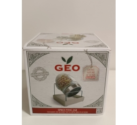 Ecost prekė po grąžinimo GEO Sprouting Jar - Italian Design - Glass Jar with Stainless Steel Screen,