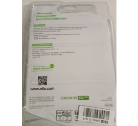 Ecost prekė po grąžinimo Otio-Thermostat programmable sans fil blanc - Otio
