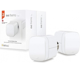 Ecost prekė po grąžinimo Eve Thermo, 2x smart radiator thermostat, Bluetooth, white