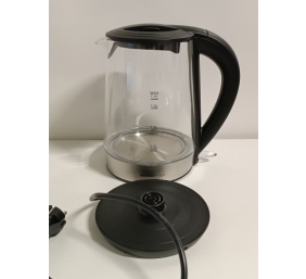 Ecost prekė po grąžinimo EMERIO WK-123131 Cordless Kettle, BPA-Free, Stainless Steel, Black, 2200 W