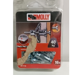 Ecost prekė po grąžinimo Molly m11110-xj Metal Cavity Wall Dowels with M5 Screw Diameter 5 x 36 mm,